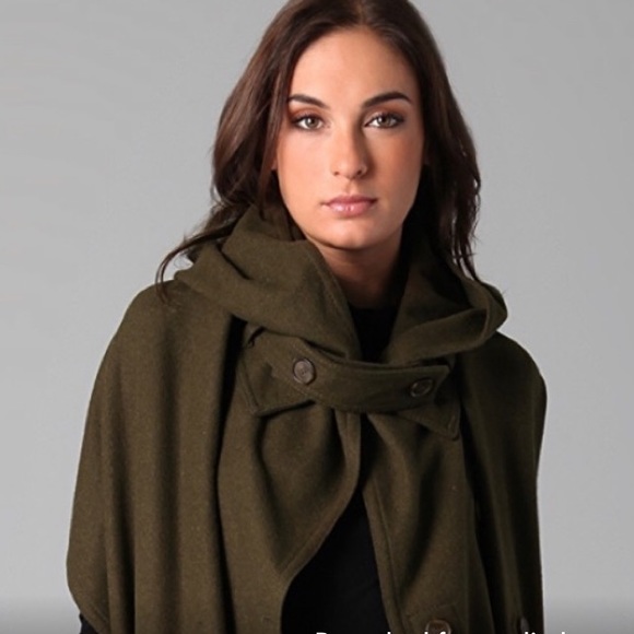 MAX AZRIA HOODED CAPE ONE SIZE - Picture 4 of 15